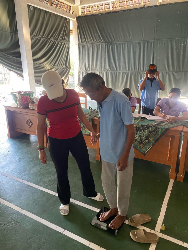 Kegiatan Posyandu Lansia di Banjar Pengembungan